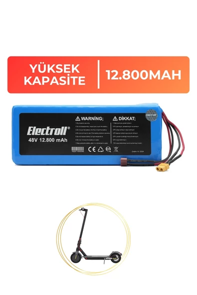 Onvo Ov11 Batarya (YÜKSEK KAPASİTE) 48v 12.800mah Pil Elektrikli Scooter Bataryası Değişimi - 4