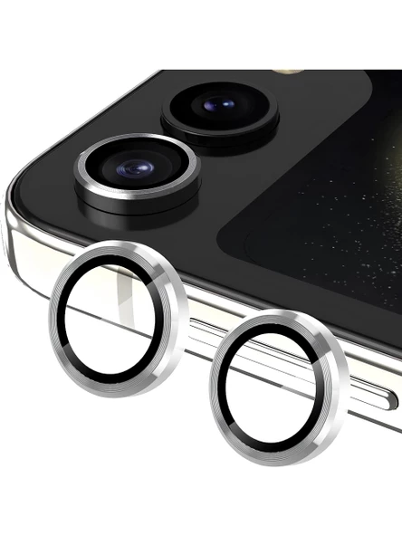 Samsung Galaxy Z Flip 6 Metal Çerçeveli Kamera Koruma Lensi ürün görseli