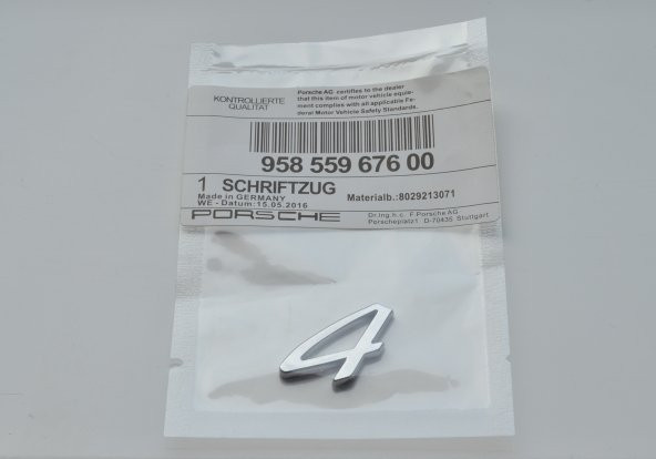 PORSCHE 4 BAGAJ YAZISI