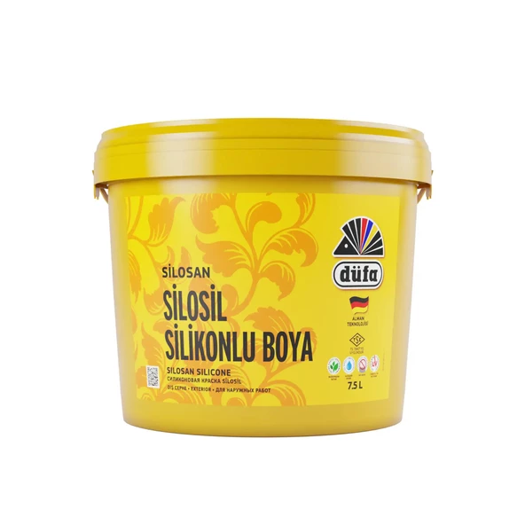 Düfa Silosil Silikonlu Dış Cephe Duvar Boyası 8235 Açık Kahve 7.5 l