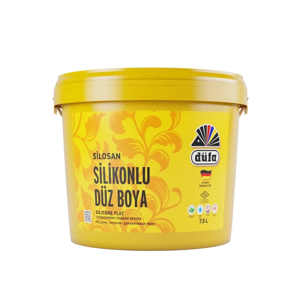 Düfa Silikonlu Düz Dış Cephe Duvar Boyası 8260 Sütlü Kahve 7.5 l