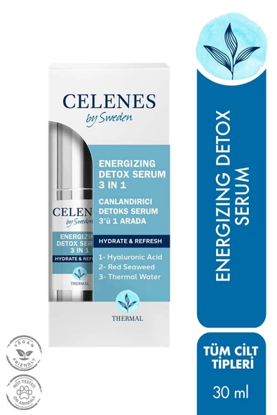 Celenes By Sweden Celenes Thermal 3 in 1 Canlandırıcı Detox Serum 30 ml