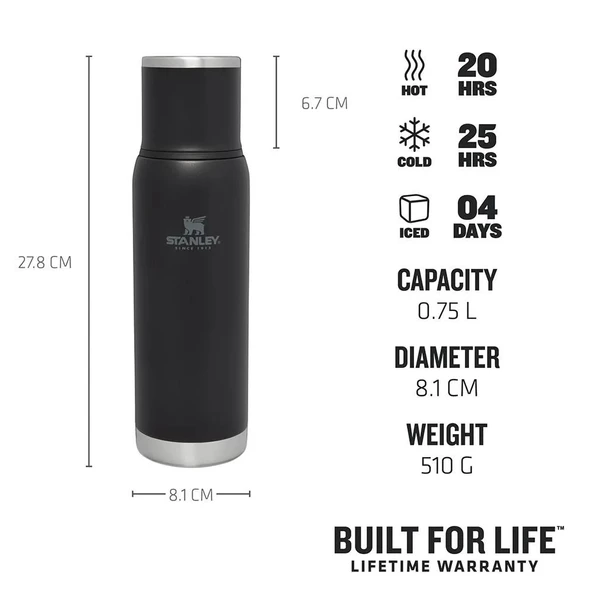 Stanley Adventure To-Go Vakumlu Paslanmaz Çelik Termos 0,75 Lt - Black - 3