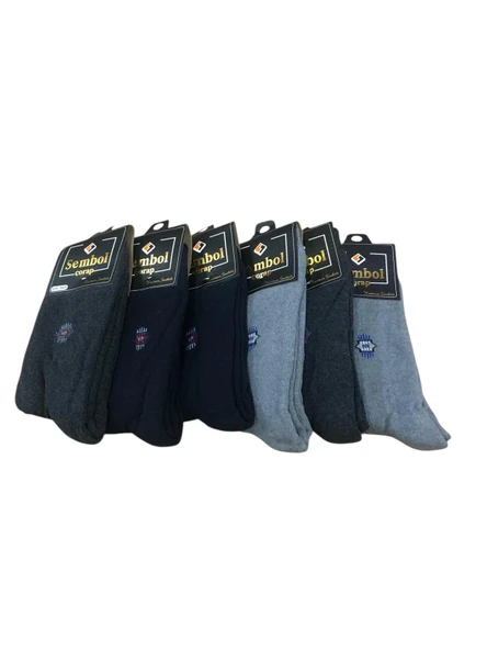 12 Li Royam İzlen Erkek Kışlık Kalın Havlu Çorap 40 - 45 No ürün görseli