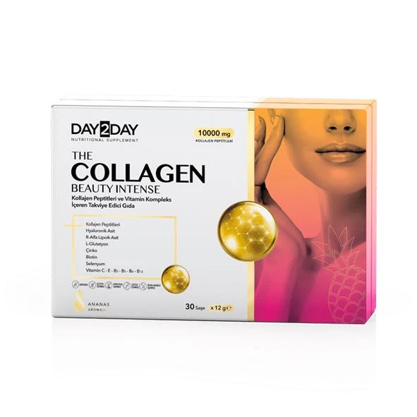 Day2day The Collagen Beauty Intense Ananas Aromalı Kolajen Takviyesi 30 Saşe