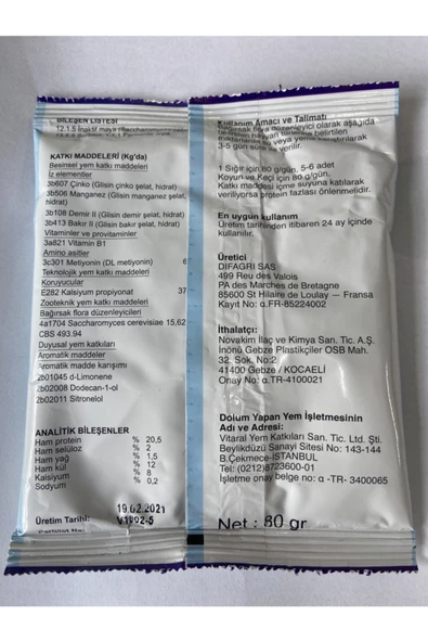 Novarumex Inek Ve Koyun Mide Düzenleyici 80 Gr - 2