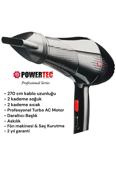 TR-701 Profesyonel Fön Makinesi + Vigo Difüzör Başlık + Profesyonel Fön Fırçası - 4