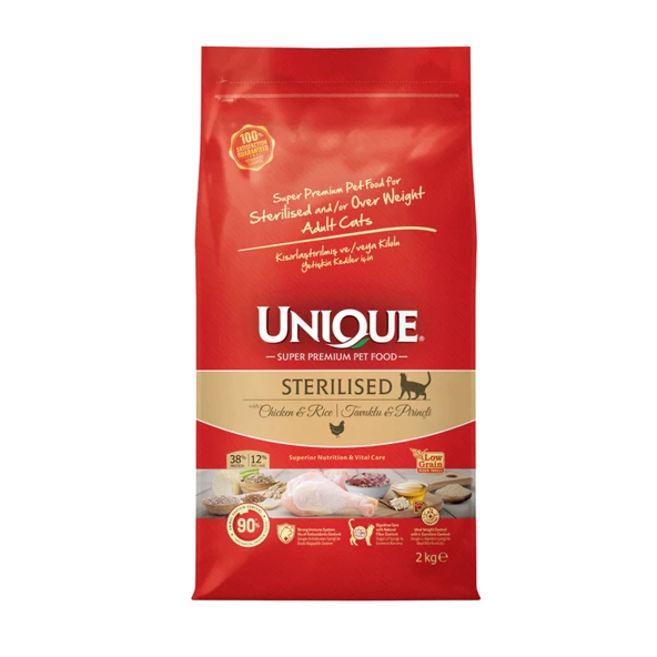 Sterilised Kısırlaştırılmış Kedi Maması Tavuklu 2 kg - Vet's Health Anti-Hairball Paste 100G + Multivitamin Paste 100G Hediyeli - 2