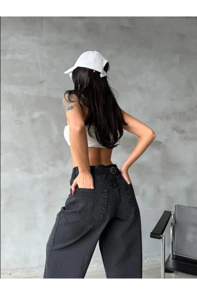 mintev LOOSE FIT KAR YIKAMA BAGGY JEAN PANTOLON - 2
