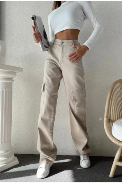 mintev Kargo Cepli Palazzo Trend Pantolon - 2