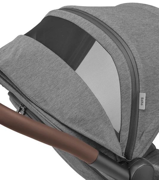 Maxi-Cosi Soho-Cabriofix i-Size Ana Kucaklı Ultra Kompakt  Seyahat Sistem Bebek Arabası Grey-Graphite - 4