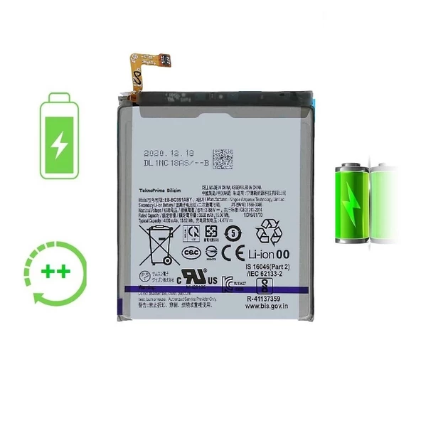 Samsung Galaxy S21 G991F ile Uyumlu Güclendirilmis İthal Pil Batarya ürün görseli 1