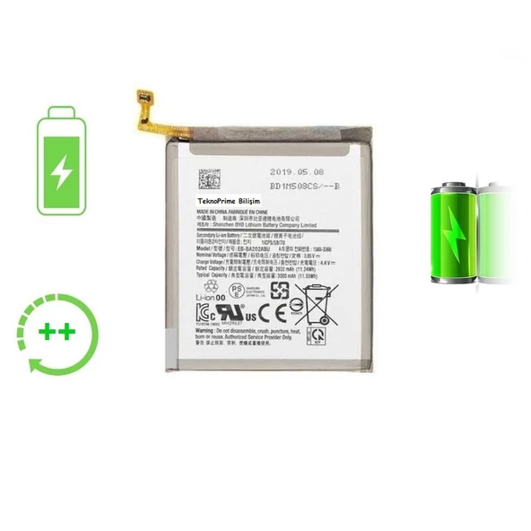 Samsung Galaxy A30S A307F ile Uyumlu Güclendirilmis İthal Pil Batarya ürün görseli 1