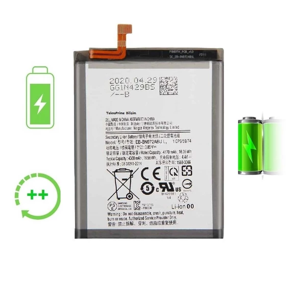 Samsung Galaxy Note 10 Plus N975F ile Uyumlu Güclendirilmis İthal Pil Batarya ürün görseli 1