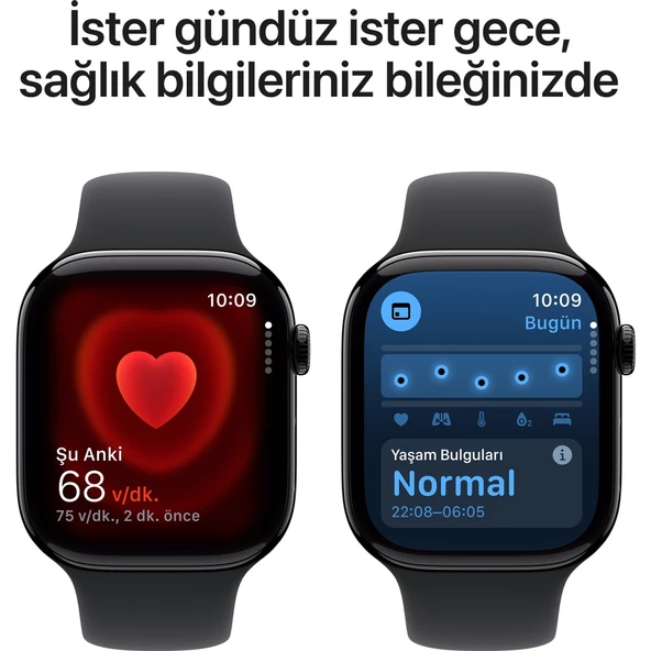 Apple Watch Series 10 Gps 46MM Jet Black Aluminium Case With Black Sport Band - M/l - 5
