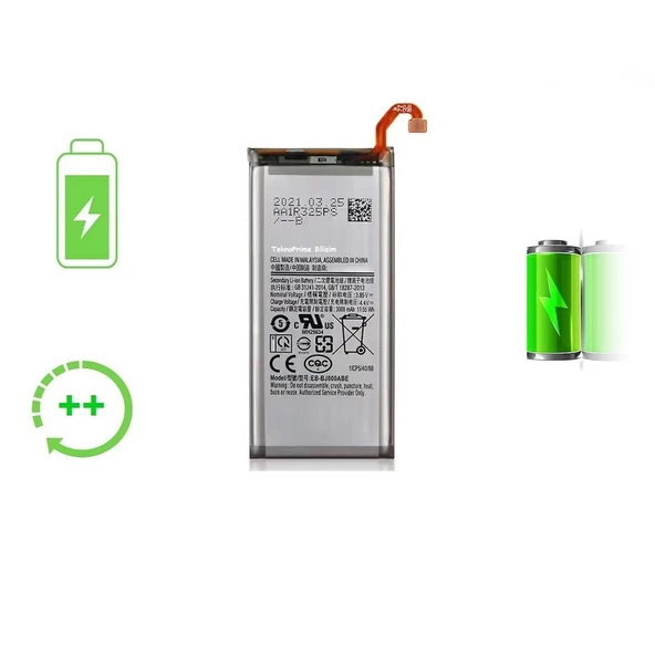 Samsung Galaxy J6 2018 J600F ile Uyumlu Güclendirilmis İthal Pil Batarya ürün görseli 1