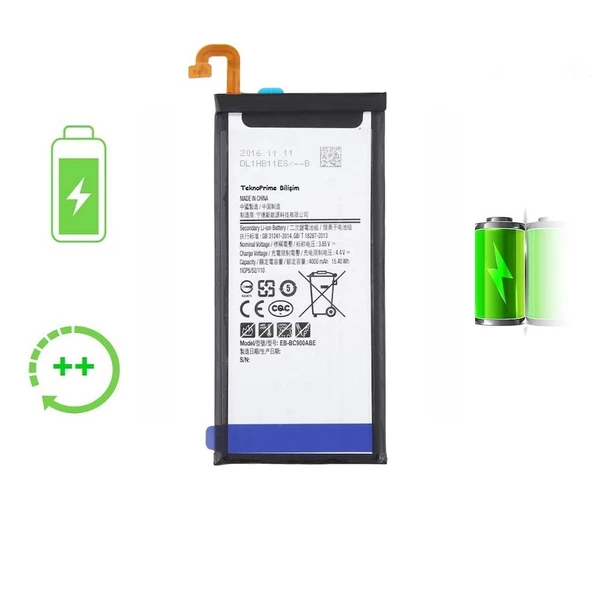 Samsung Galaxy C9 Pro C9000 ile Uyumlu Güclendirilmis İthal Pil Batarya ürün görseli 1