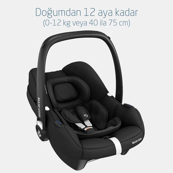 Maxi-Cosi Soho-Cabriofix i-Size Ana Kucaklı Ultra Kompakt  Seyahat Sistem Bebek Arabası Grey-Black - Resim 6