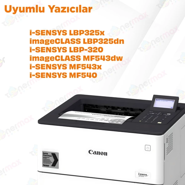 Canon CRG-056L Muadil Toner - Çipli 2'li Paket/ LBP-325dn / LBP-325X / MF-542x / MF-543x / MF-552dw / MF-553dw - 4