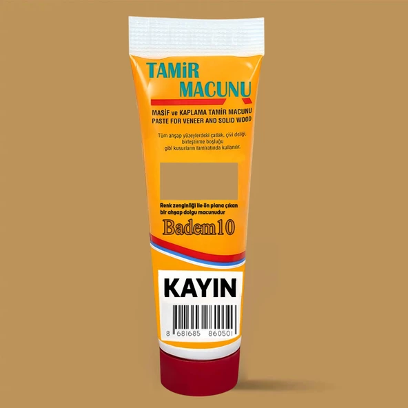 Ahşap Parke Tamir Macunu Kayın Mobilya Dolgu Çatlak Çizik Giderici 200 Gr Kullanıma Hazır Macun - 4
