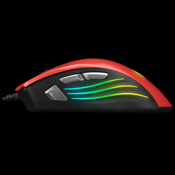 Rampage Limbo Makrolu 6400Dpi Ledli Gaming Mouse Kırmızı Smx-R33 - 3