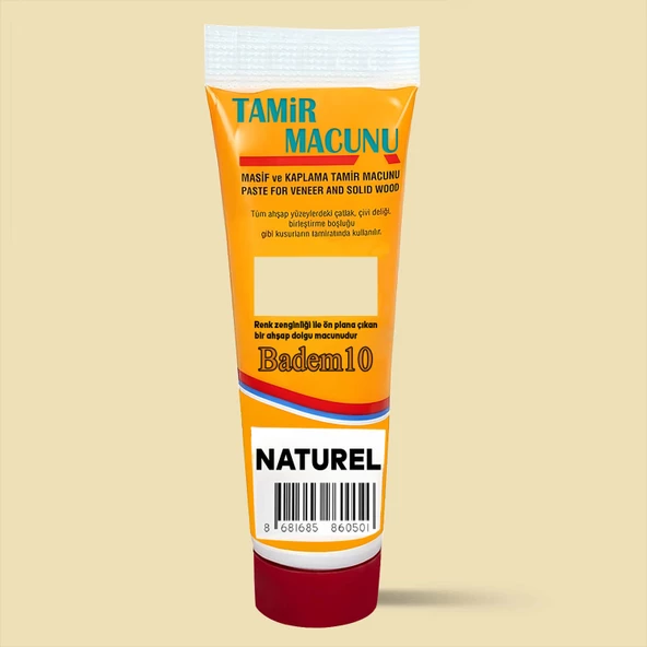 Ahşap Parke Tamir Macunu Naturel Mobilya Dolgu Çatlak Çizik Giderici 200 Gr Kullanıma Hazır Macun - Resim 4