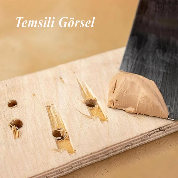 Ahşap Parke Tamir Macunu Naturel Mobilya Dolgu Çatlak Çizik Giderici 200 Gr Kullanıma Hazır Macun - Resim 2