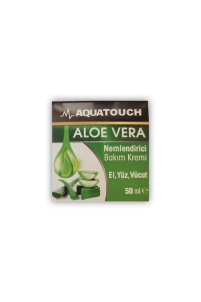 AQUATOUCH ALOE VERA NEMLENDİRİCİ EL YÜZ VÜCUT BESLEYİCİ KURULUK ÇATLAK GİDERİCİ 50 ML