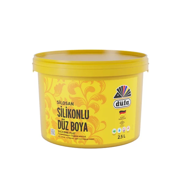 Düfa Silikonlu Düz Dış Cephe Duvar Boyası 7380 Sütlü Çikolata 2.5 l - 2