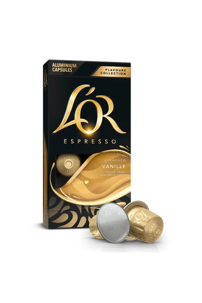L'OR - Vanilya Aromalı Nespresso Uyumlu 10 Adet Alüminyum Kapsül Kahve ürün görseli