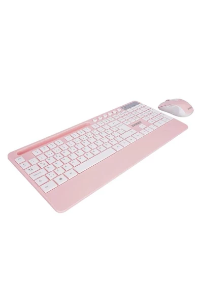 Everest 2.4 Ghz Kablosuz Standart Klavye Mouse Seti 1600 Dpi Pembe KM-9676 - 4