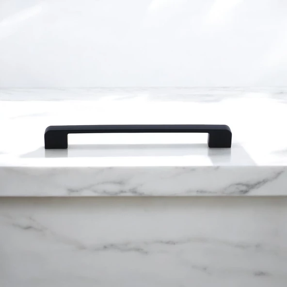 Radus Siyah Metal Kulp 192 mm -19.2 cm Mobilya Çekmece Mutfak Dolabı Dolap Kulpları Kulbu Kulpu - 2