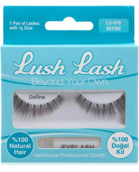 Lush Lash %100 Doğal Kıl Define Takma Kirpik Lu-618