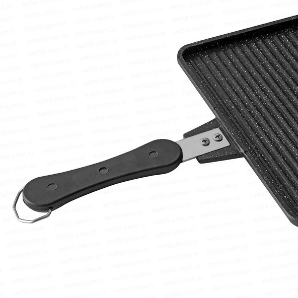 Nehir Lüks Döküm Ocak Üstü Tost Makinesi Siyah - 3