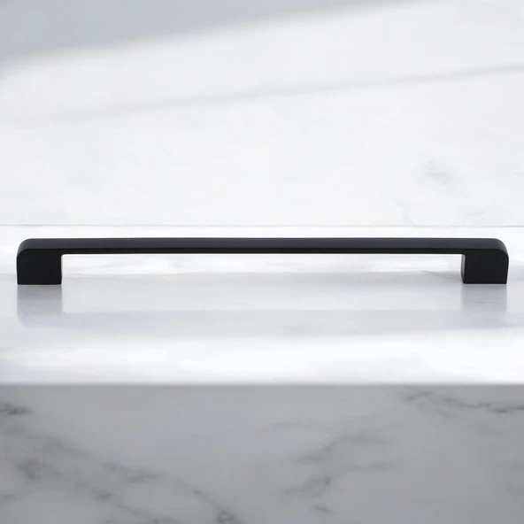 Radus Siyah Metal Kulp 224 mm - 22.4 cm Mobilya Çekmece Mutfak Dolabı Dolap Kulpları Kulbu Kulpu - Resim 4