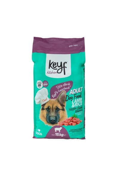 Keyf Kuzu Etli Köpek Maması 15 Kg