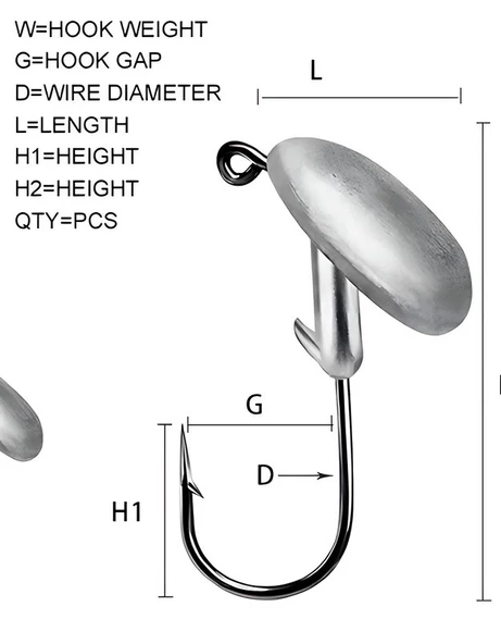 Hokkaido 14 gram 5 Adet Jig Head - 4