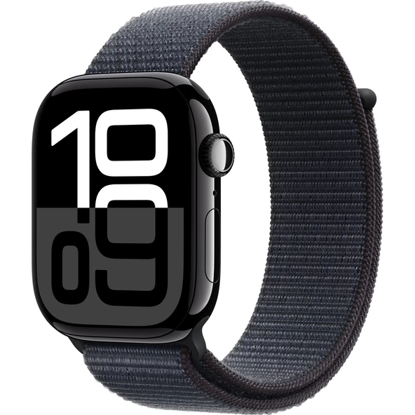 Apple Watch Series 10 Gps 46MM Jet Black Aluminium Case With Ink Sport Loop