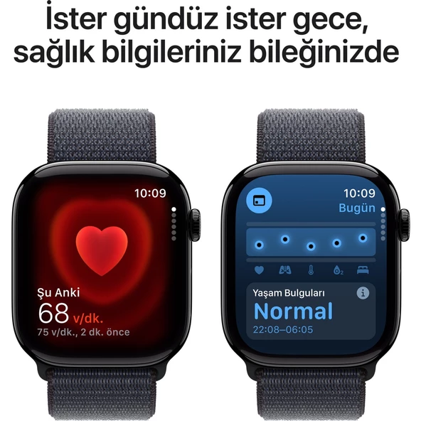 Apple Watch Series 10 Gps 46MM Jet Black Aluminium Case With Ink Sport Loop - 5