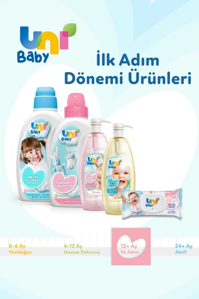 UNI BABY İLK ADIM 3LÜ ISLAK MENDİL (12+AY) - 8