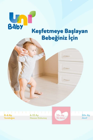 UNI BABY İLK ADIM 3LÜ ISLAK MENDİL (12+AY) - 3