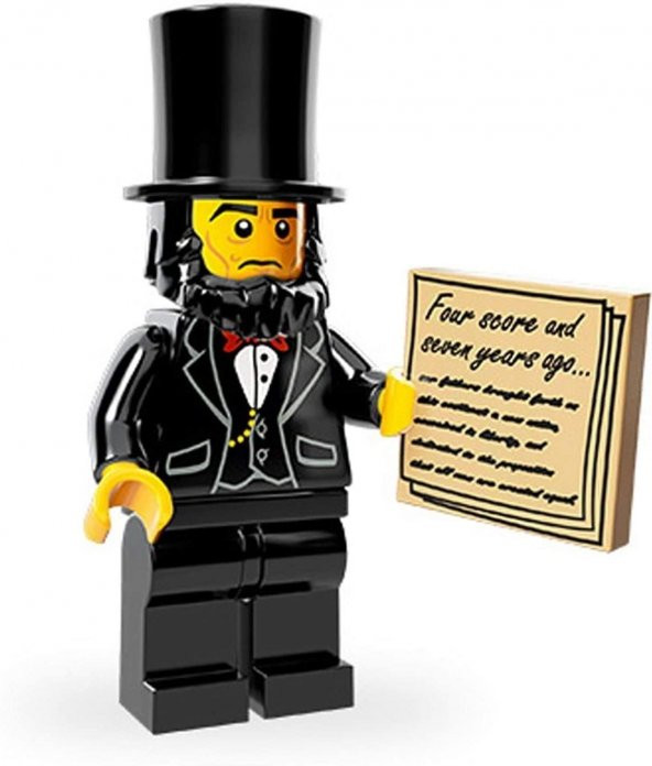 Lego Minifigür - Lego Movie Seri 1 - 71004 - Abraham Lincoln