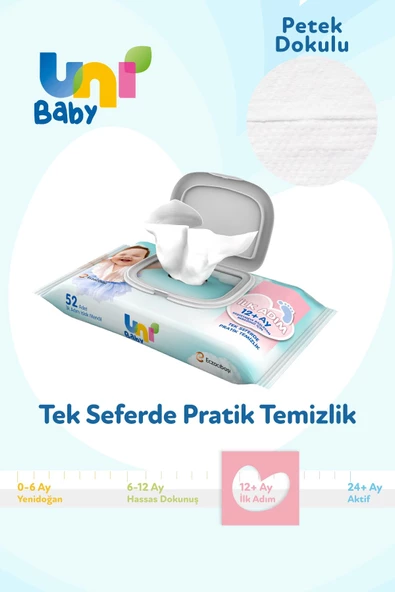 UNI BABY İLK ADIM 3LÜ ISLAK MENDİL (12+AY) - 5