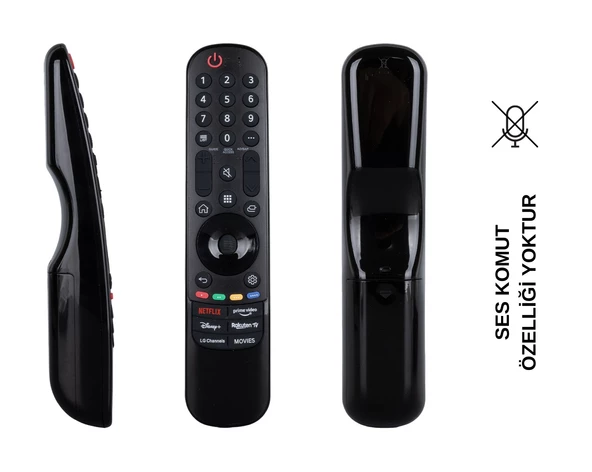 (SES KOMUTSUZ) LG MR21GA AKB76039904 NETFLIX-PRIME VIDEO-DISNEY+ TUŞLU LCD-LED TV KUMANDA