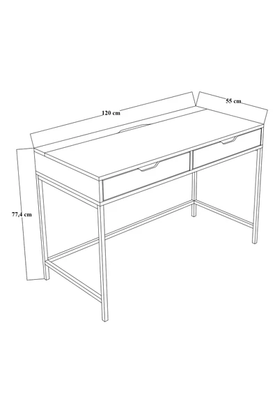 Midoser Çalışma Masası - Yeşil - 5