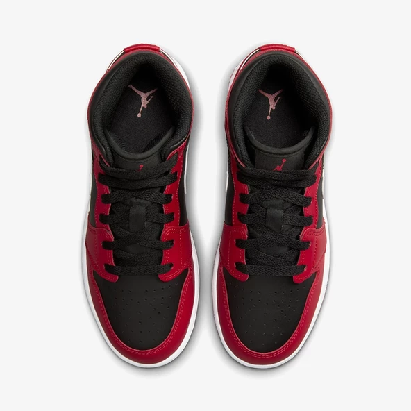 Air Jordan 1 Mid 'Gym Red Black White' (GS) DQ8423-061 - 3