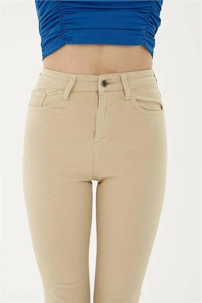 FASHION FRIENDS KADIN CROP FLARE DENİM PANTOLON 23Y-PNT0294K1 - 3