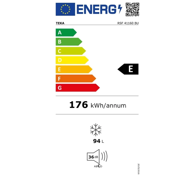 Teka RSF 41160 BU Tezgah Altı Ankastre Dondurucu - 3