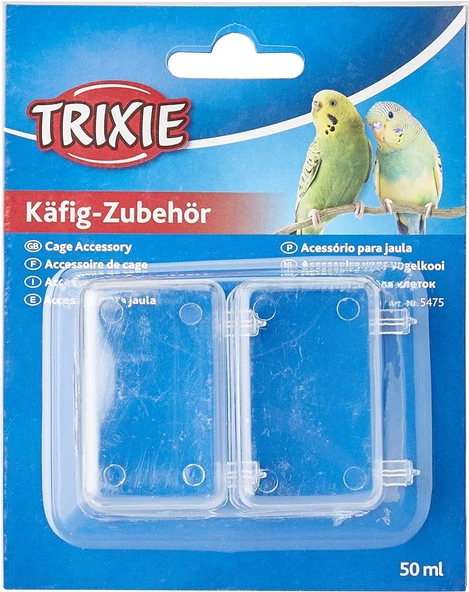 Trixie Kuş 2 Askılı Kap 50ml 5, 5x3, 5cm