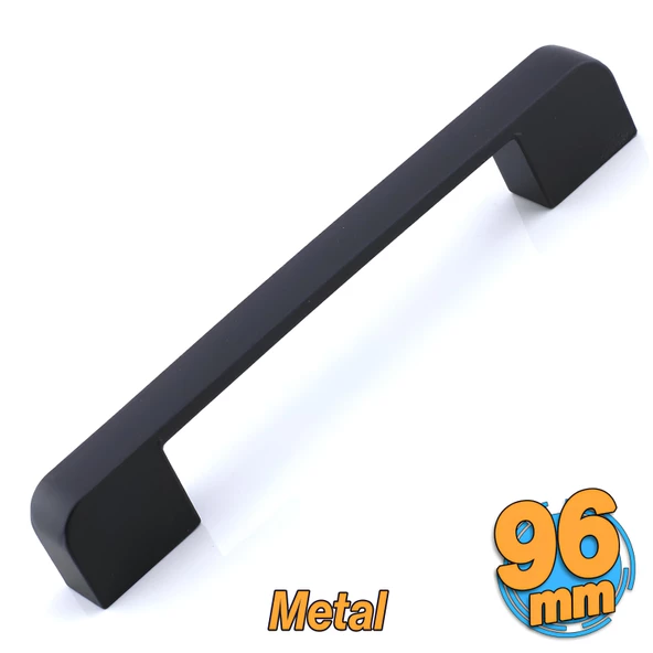 Radus Siyah Metal Kulp 96 mm -9.6 cm Mobilya Çekmece Mutfak Dolabı Dolap Kulpları Kulbu Kulpu